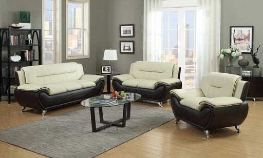 Lamium Beige Brown Living Room Set - Gate FurnitureLiving Room Set