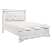 Lana White LED Upholstered Panel Bedroom Set - Gate FurnitureBedroom Set