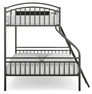 Lanceburg Gray Twin over Full Bunk Bed with Ladder - PCB400-56