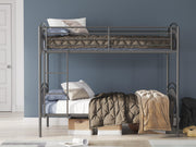 Lanceburg Gray Twin over Twin Bunk Bed with Ladder - PCB400-59