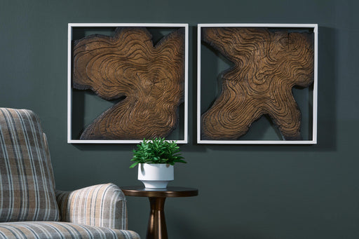 Landley Brown/White Wall Decor (Set of 2) - A8010465