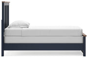 Landocken Brown/Blue Twin Panel Bed, Dresser, Chest and Nightstand - B414B20