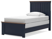 Landocken Brown/Blue Twin Panel Bed, Dresser, Chest and Nightstand - B414B20