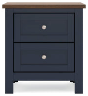 Landocken Brown/Blue Twin Panel Bed, Dresser, Chest and Nightstand - B414B20