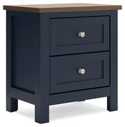 Landocken Brown/Blue Twin Panel Bed, Dresser, Chest and Nightstand - B414B20