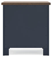 Landocken Brown/Blue Twin Panel Bed, Dresser, Chest and Nightstand - B414B20