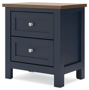Landocken Brown/Blue Twin Panel Bed, Dresser, Chest and Nightstand - B414B20