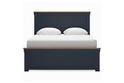 Landocken Brown/Blue Queen Panel Bed - Gate FurnitureQueen Bed