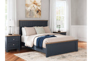 Landocken Brown/Blue Queen Panel Bed - Gate FurnitureQueen Bed