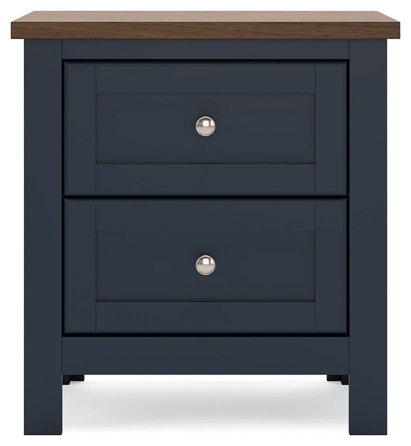 Landocken Brown/Blue Youth Panel Bedroom Set - Gate FurnitureYouth Bedroom Set