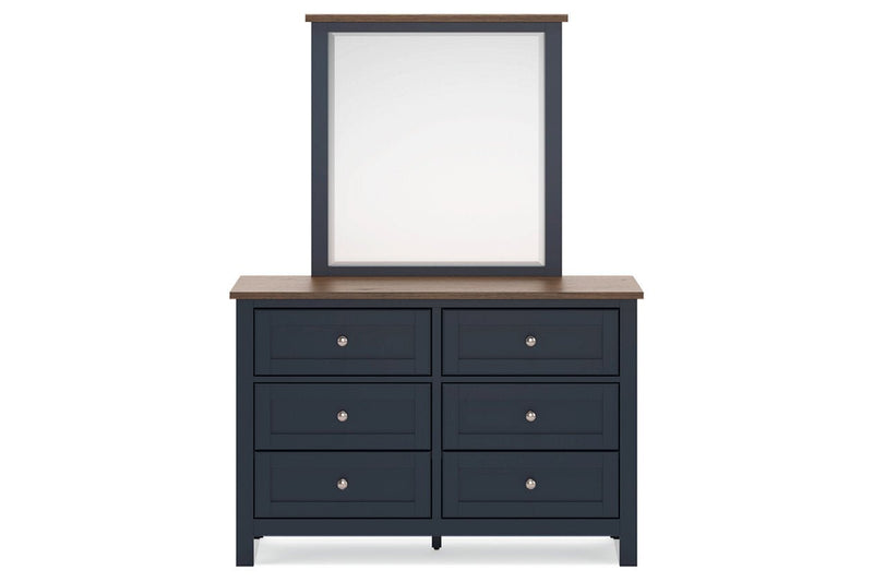 Landocken Brown/Blue Youth Panel Bedroom Set - Gate FurnitureYouth Bedroom Set