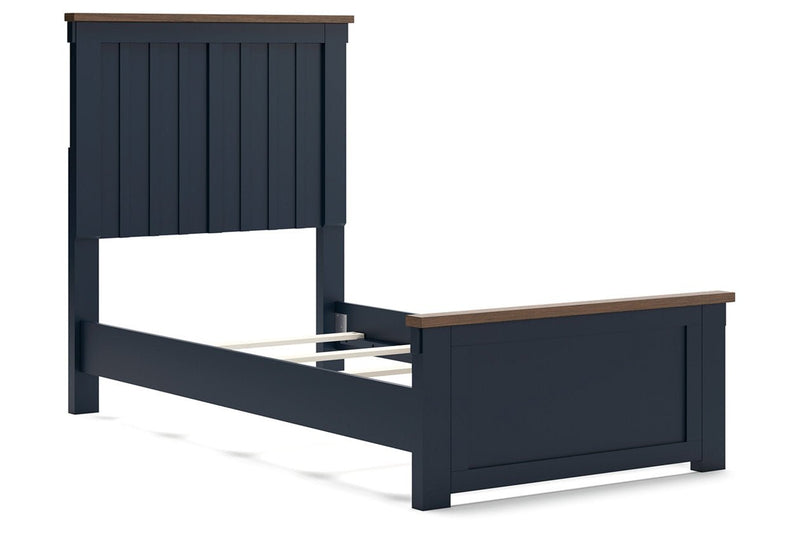 Landocken Brown/Blue Youth Panel Bedroom Set - Gate FurnitureYouth Bedroom Set