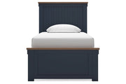 Landocken Brown/Blue Youth Panel Bedroom Set - Gate FurnitureYouth Bedroom Set