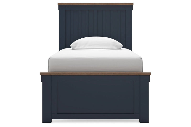 Landocken Brown/Blue Youth Panel Bedroom Set - Gate FurnitureYouth Bedroom Set