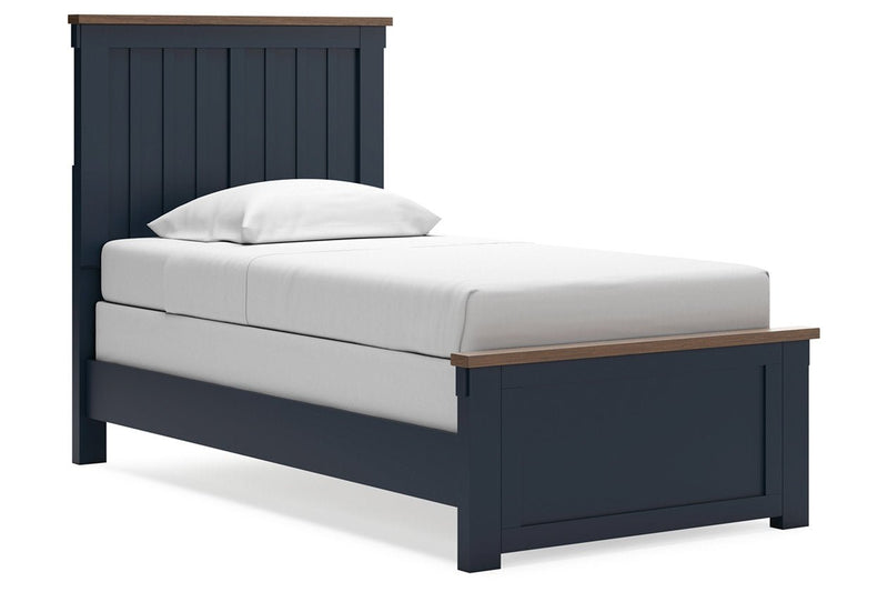 Landocken Brown/Blue Youth Panel Bedroom Set - Gate FurnitureYouth Bedroom Set