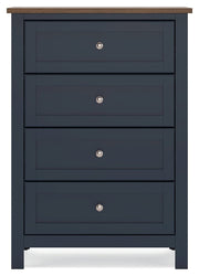 Landocken Brown/Blue Youth Panel Bedroom Set - Gate FurnitureYouth Bedroom Set