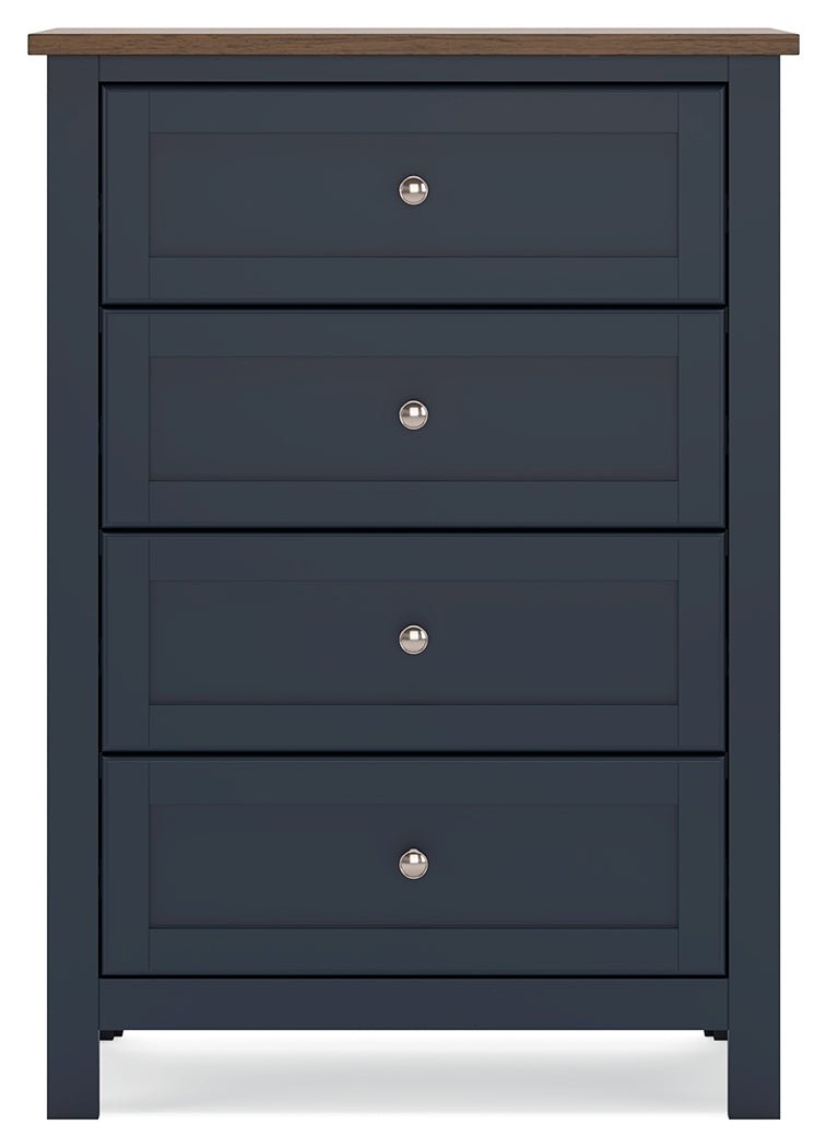 Landocken Brown/Blue Youth Panel Bedroom Set - Gate FurnitureYouth Bedroom Set