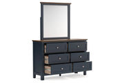 Landocken Brown/Blue Youth Panel Bedroom Set - Gate FurnitureYouth Bedroom Set