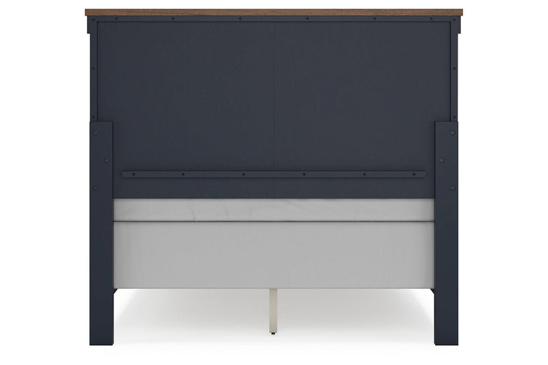 Landocken Brown/Blue Youth Panel Bedroom Set - Gate FurnitureYouth Bedroom Set