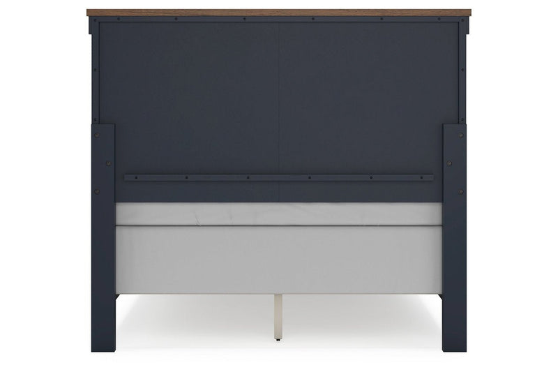 Landocken Brown/Blue Youth Panel Bedroom Set - Gate FurnitureYouth Bedroom Set
