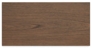 Landocken Twin Panel Headboard with Mirrored Dresser, Chest and Nightstand in Brown/Blue from Ashley - Luna Furniture