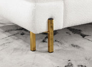 Landovery White/Gold Loveseat - CM6454WH-LV-PK
