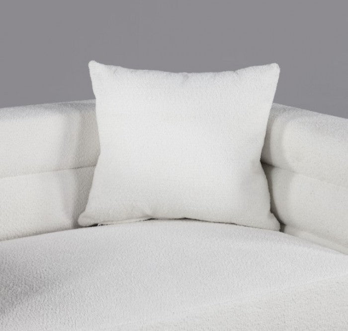 Landovery White/Gold Loveseat - CM6454WH-LV-PK
