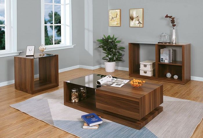 Langenthal Black/Dark Walnut End Table - CM4568E