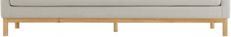 Langham 66" Linen Textured Fabric Upholstered Loveseat in Beige - 157Beige-L