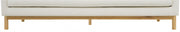 Langham 66" Linen Textured Fabric Upholstered Loveseat in Cream - 157Cream-L