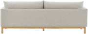 Langham 89.5" Linen Textured Fabric Upholstered Sofa in Beige - 157Beige-S
