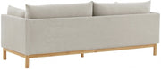 Langham 89.5" Linen Textured Fabric Upholstered Sofa in Beige - 157Beige-S