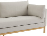 Langham 89.5" Linen Textured Fabric Upholstered Sofa in Beige - 157Beige-S