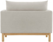 Langham Linen Textured Fabric Upholstered Chair in Beige - 157Beige-C