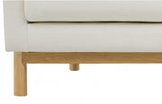 Langham Linen Textured Fabric Upholstered Chair in Cream - 157Cream-C