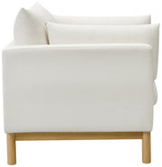 Langham Linen Textured Fabric Upholstered Chair in Cream - 157Cream-C