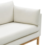 Langham Linen Textured Fabric Upholstered Chair in Cream - 157Cream-C