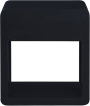 Langham Poplar Wood And Natural Cane Nightstand in Black - 850Black-NS
