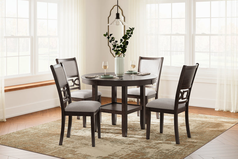Langwest Brown Dining Table and 4 Chairs (Set of 5) - D422-225