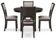 Langwest Brown Dining Table and 4 Chairs (Set of 5) - D422-225