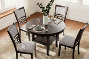 Langwest Brown Dining Table and 4 Chairs (Set of 5) - D422-225