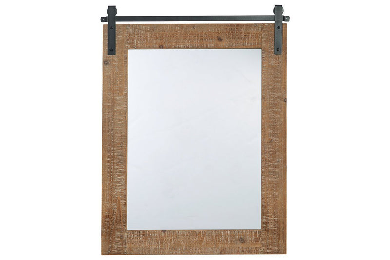 Lanie Antique Brown Accent Mirror - Gate FurnitureOther Products