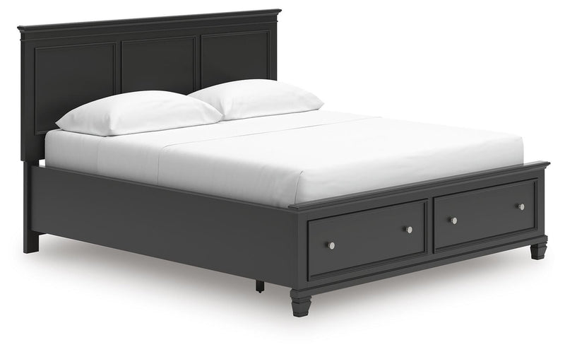 Lanolee Black California King Panel Storage Bed - B687B20