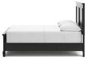 Lanolee Black Full Panel Bed and Chest - B687B12