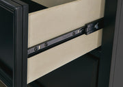 Lanolee Black Full Panel Bed and Chest - B687B12