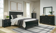 Lanolee Black Panel Bedroom Set - Gate FurnitureBedroom Set