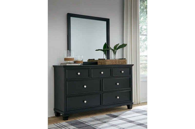 Lanolee Black Panel Bedroom Set - Gate FurnitureBedroom Set