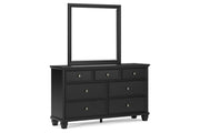 Lanolee Black Panel Bedroom Set - Gate FurnitureBedroom Set