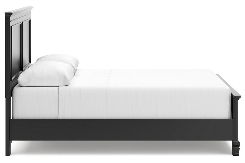Lanolee Black Queen Panel Bed - Gate FurnitureQueen Bed