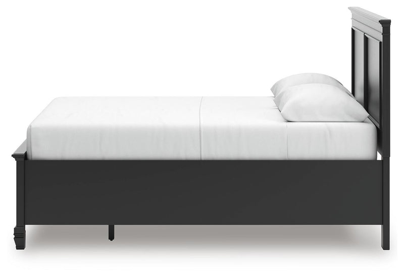 Lanolee Black Queen Panel Storage Bed - B687B17